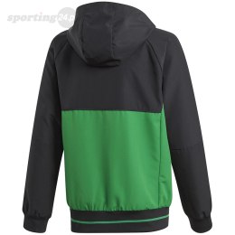 Bluza dla dzieci adidas Tiro 17 Presentation Jacket JUNIOR czarno-zielona BQ2788 Adidas teamwear
