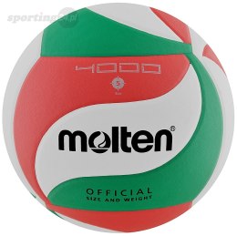 Piłka siatkowa Molten V5M4000-X/DE biało-czerwono-zielona Molten