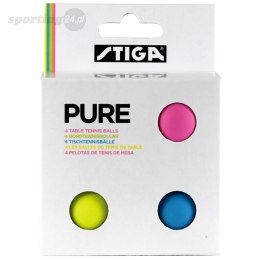 Piłeczki do ping ponga Stiga Pure color 4szt STIGA