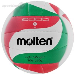 Piłka siatkowa Molten V5M2000 Light biało-czerwono-zielona Molten