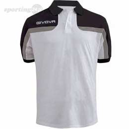 Koszulka Givova Polo Spring biało-czarna MA018 0310 Givova