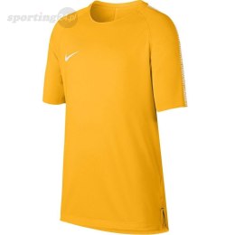 Koszulka dla dzieci Nike Breathe Squad SS Top JUNIOR żółta 859877 845 Nike Football