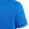 Koszulka dla dzieci adidas Tiro 17 Cotton Polo JUNIOR niebieska BQ2693 Adidas teamwear