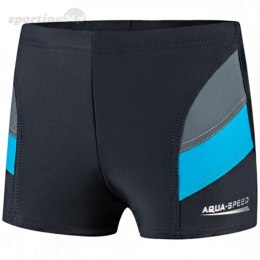 Spodenki kąpielowe dla chłopca Aqua-Speed Andy szaro niebieskie 32 349 AQUA-SPEED