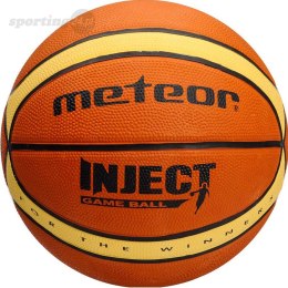 Piłka koszykowa Meteor Inject 14 Paneli brązowo-beżowa roz 7 07072 Meteor