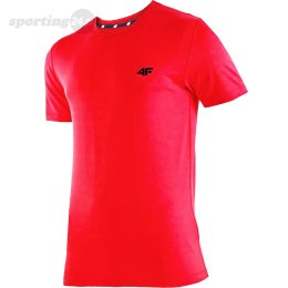 Koszulka męska 4F czerwony neon H4L19 TSMF002 62N 4F
