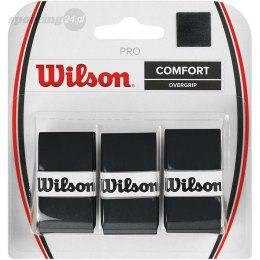 Owijka Wilson Pro Comfort Overgrip czarne 3 szt WRZ4014BK Wilson