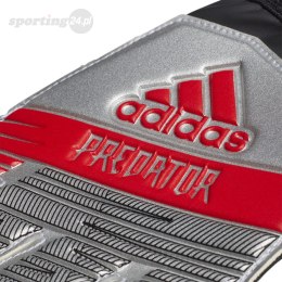 Rękawice bramkarskie adidas Predator Top Training srebrno czerwone DY2606 Adidas teamwear