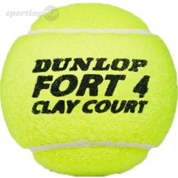 Piłki do tenisa ziemnego Dunlop Fort Clay Court 4szt Dunlop