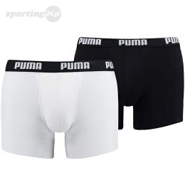 Bokserki męskie Puma Basic Boxer 2P białe czarne 521015001 301 Puma