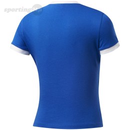 Koszulka damska Reebok Training Essentials Linear Logo Tee niebiesko-biała FK6682 Reebok
