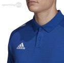 Koszulka męska adidas Condivo 20 Polo niebiesko-biała ED9237 Adidas teamwear