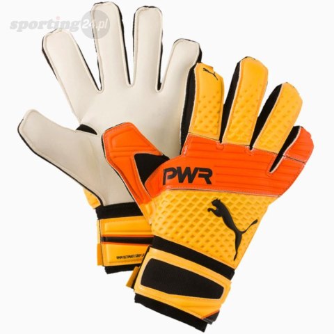 Rękawice bramkarskie Puma Evo Power Grip 2.3 RC biało-pomarańczowo-żółte 041222 35 Puma