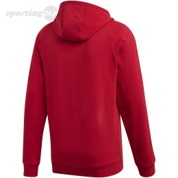 Bluza męska adidas Core 18 FZ Hoody czerwona FT8071 Adidas teamwear