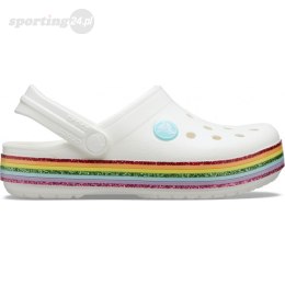 Crocs dla dzieci Crocband Rainbow Glitter Clg K białe 206151 100 Crocs