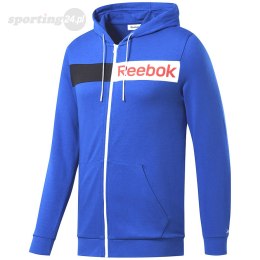 Bluza męska Reebok Logo FZ H niebieska FK6117 Reebok