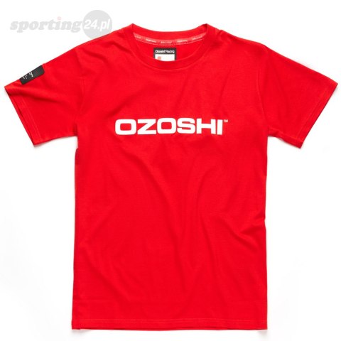 Koszulka męska Ozoshi Naoto czerwona O20TSRACE004 Ozoshi