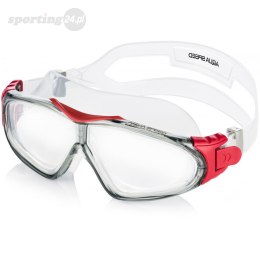 Okulary pływackie Aqua-Speed Sirocco transparentno-czerwone kol.53 AQUA-SPEED