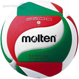 Piłka siatkowa Molten biało-zielono-czerwona V5M2200 Molten