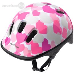 Kask rowerowy Meteor KS06 Hearts pink roz XS 44-48cm 24818 Meteor