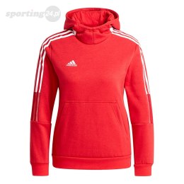 Bluza dla dzieci adidas Tiro 21 Sweat Hoody czerwona GM7338 Adidas teamwear