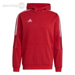 Bluza męska adidas Tiro 21 Sweat Hoody czerwona GM7353 Adidas teamwear