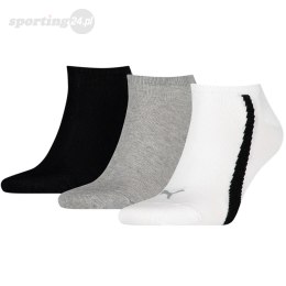 Skarpety Puma Unisex Lifestyle Sneakers czarne, szare, białe 907951 02 Puma