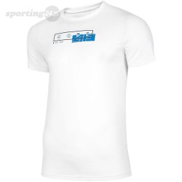 Koszulka męska 4F biała H4L21 TSM021 10S 4F