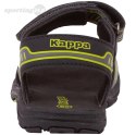 Sandały dla dzieci Kappa Paxos czarno-limonkowe 260864K 1133 Kappa