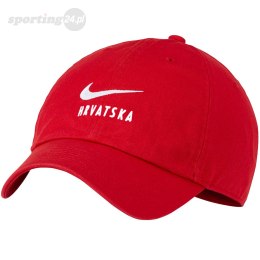 Czapka z daszkiem Nike Croatia Swoosh czerwona CU7531 657 Nike Football