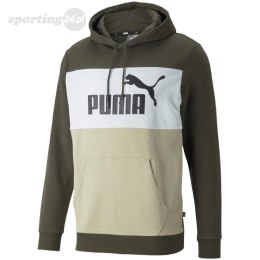 Bluza męska Puma Colorblock Hoodie TR szaro-biało-beżowa 848772 64 Puma
