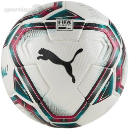 Piłka nożna Puma teamFINAL 21.1 FIFA Quality Pro biało-różowo-niebieska 83236 01 Puma