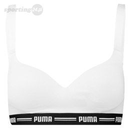 Stanik sportowy damski Puma Padded Top 1P Hang biały 907863 05 Puma