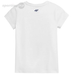Koszulka dla dziewczynki 4F biała HJL22 JTSD006 10S 4F