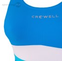 Kostium kąpielowy damski Crowell Katie kol.03 niebiesko-błękitno-biały Crowell