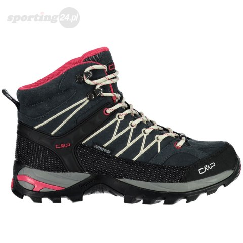 Buty trekkingowe damskie CMP Rigel Mid WP szaro-czarno-różowe 3Q1294676UC CMP