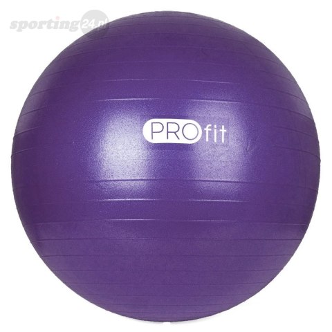 Piłka gimnastyczna Profit 55 cm fioletowa z pompką DK 2102 PROfit