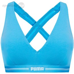 Stanik sportowy damski Puma Cross-Back Padded Top 1p niebieski 938191 02 Puma