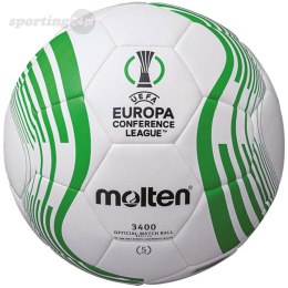 Piłka nożna Molten UEFA Conference League 22/23 biało-zielona F5C3400 Molten