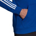 Bluza męska adidas Essentials French Terry 3-Stripes Full-Zip Hoodie niebieska HE4427 Adidas