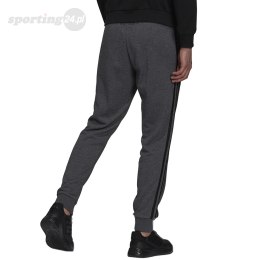 Spodnie męskie adidas Essentials French Terry Tapered Cuff 3-Stripes Pants szare H12256 Adidas