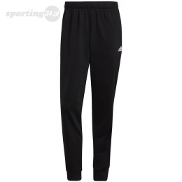 Spodnie męskie adidas Primegreen Essentials Warm-Up Tapered 3-Stripes Track czarne H46105 Adidas