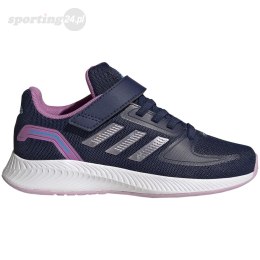 Buty dla dzieci adidas Runfalcon 2.0 EL K granatowo-różowe HR1537 Adidas
