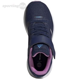 Buty dla dzieci adidas Runfalcon 2.0 EL K granatowo-różowe HR1537 Adidas