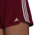 Spodenki adidas damskie Pacer 3-Stripes Knit Shorts czerwone HM3887 Adidas