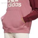 Bluza damska adidas Essentials Big Logo Oversized French Terry Hoodie różowa IC9869 Adidas