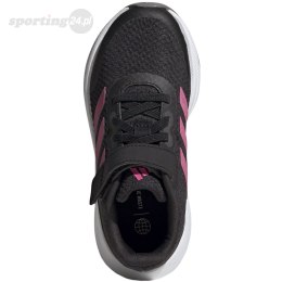 Buty dla dzieci adidas Runfalcon 3.0 Sport Running Elastic Lace Top Strap czarne HP5875 Adidas