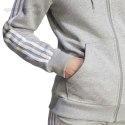 Bluza damska adidas Essentials 3-Stripes Full-Zip Fleece szara IM0236 Adidas