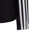 Bluza dla dzieci adidas Essentials 3-Stripes Full-Zip Hoodie czarna IC3634 Adidas