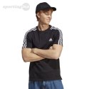Koszulka męska adidas Essentials Single Jersey 3-Stripes Tee czarna IC9334 Adidas